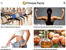 Tablet Screenshot of fitnessfacts.org